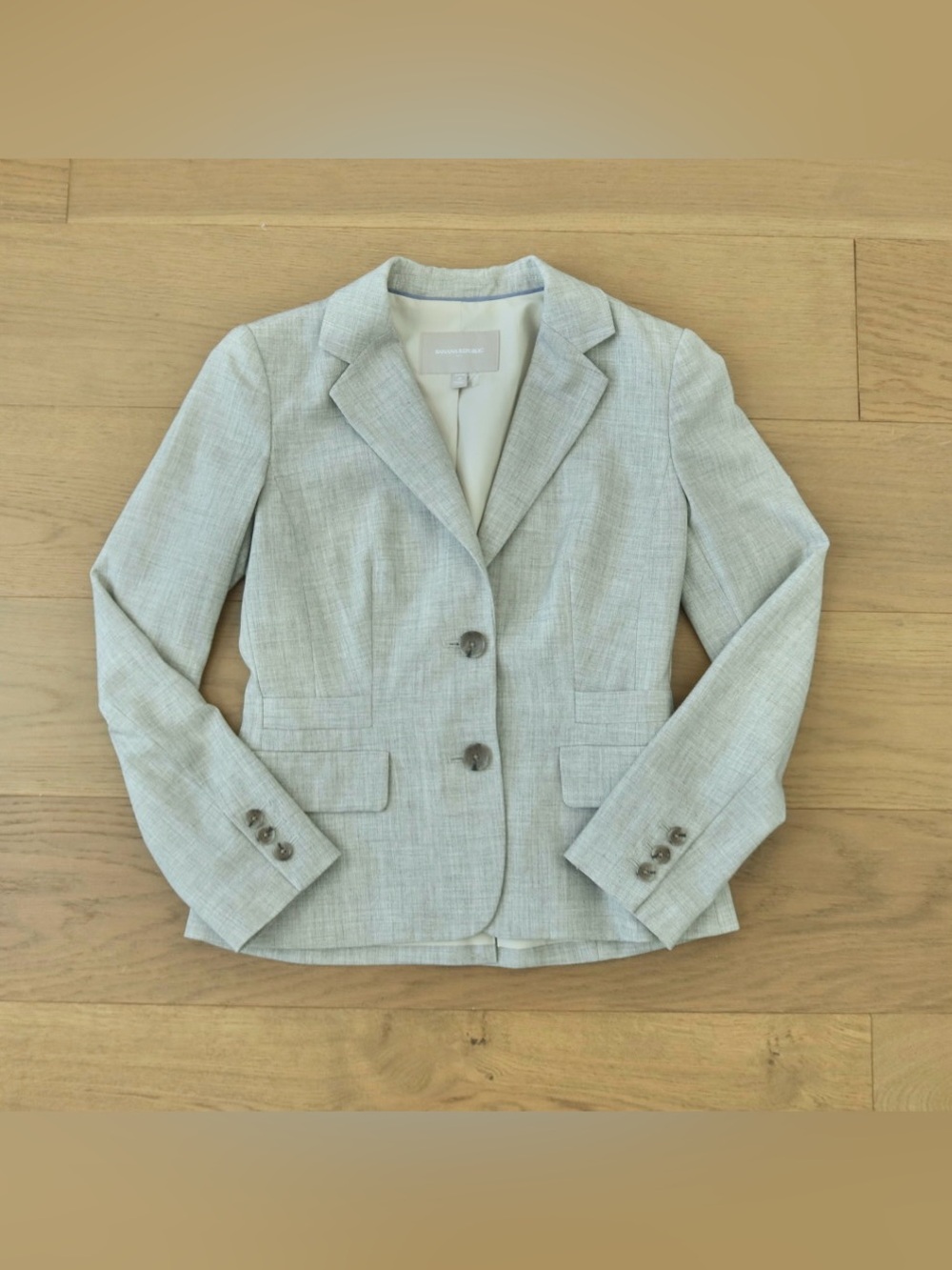 Banana Republic Light Gray Women's Suit Jacket & Pants - Picture 3 of 7